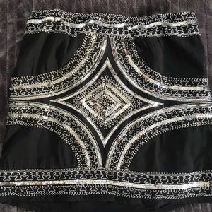 Forever 21 Embroidered Mini Skirt